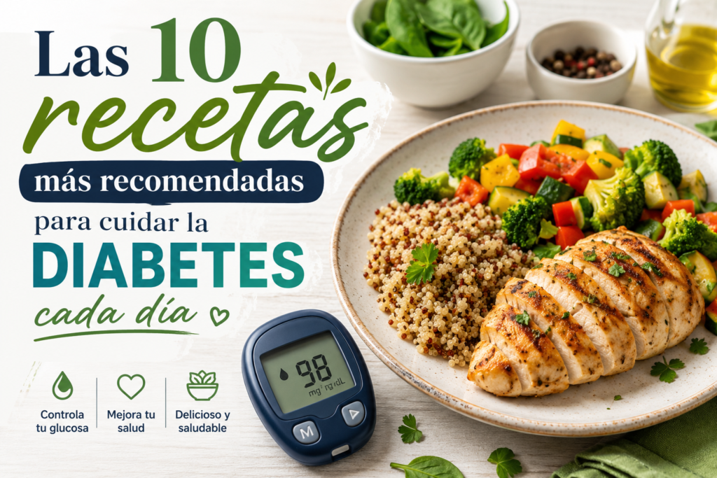 Las 10 recetas más recomendadas para cuidar la diabetes cada día